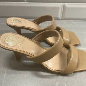 Vince Camuto Aslee Heels Tan- size 8 womens